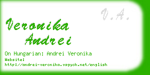 veronika andrei business card